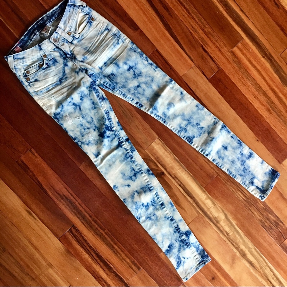 Acid Wash Stella Skinny Jeans